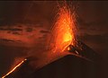 Erupcion de Pacaia en 1992.