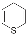 Skeletal formula of 4H-Thiopyran