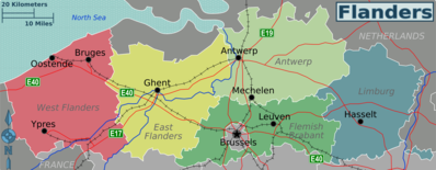 Map of Flanders