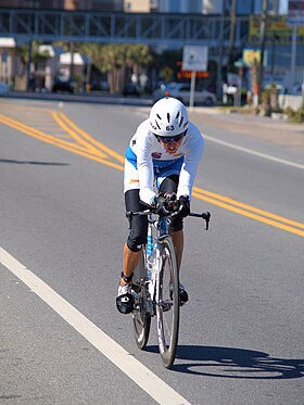 Kim Loeffler beim Ironman Florida (2010)