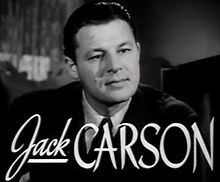 L'actor canadiense Jack Carson, en una escena d'a cinta The Hard Way (1943).