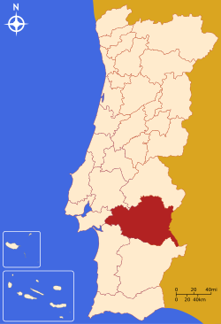 Alentejo Centrale - Localizzazione