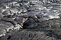 Lava in motion in Hawaii Volcanoes National Park