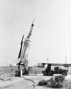 Little Joe on launcher at Wallops Island - GPN-2000-001883