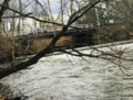 Millstone River near the eastern border of Hillsborough Township (Somerset County).