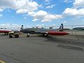 Canadair CT-133 Silver Star, older RCAF colours at the Alberta Aviation Museum