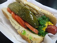 Chicago-style hot dog