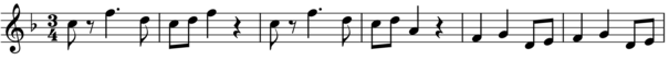 Third movement, main theme