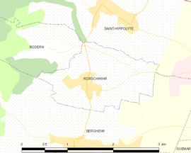 Mapa obce Rorschwihr