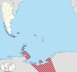 Terra del Fuoco, Antartide e Isole dell'Atlantico del Sud – Localizzazione