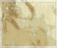 Map of Wyoming showing location of Gray Peak