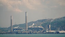 A view of the Castle Peak Power Station in Tap Shek Kok, show the large power station there. (taken in 30 July 2013)(image by Malcolm Koo)