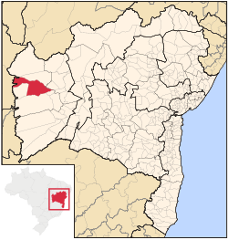 Localização de Barreiras na Bahia