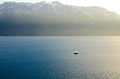 Lake Geneva seen from the vineyards.