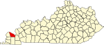 State map highlighting McCracken County