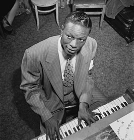 Nat King Cole in 1947 in New York (fotograaf William P. Gottlieb)