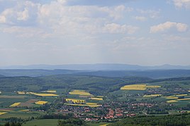 Scheden set fra udsigtstårnet Gaussturm