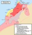 Image 19Map of the Wattasid sultanate (dark red) and its vassal states (light red) (from History of Morocco)