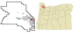 Location of Cedar Hills, Oregon