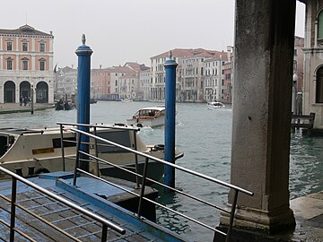 Il Canal Grande dal portico del Fontego