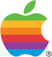 Logo de Apple desde 1977 a 1998 (diseñado por Rob Janoff).[43]​