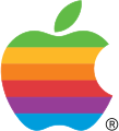 Logo de Apple desde 1977 a 1998 (diseñado por Rob Janoff).[43]​