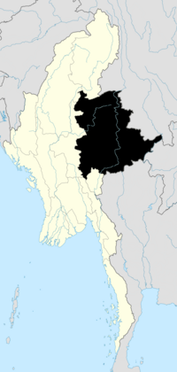 Lokasi Shan State di Myanmar