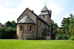 Nikolaikirche vom ehemaligen Klosterhof aus gesehen