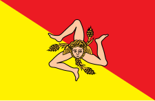 Drapeau de la Sicile.