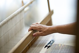 Traditional pina weaving