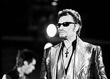 Johnny Hallyday en stadiono Stadium Nord Lille Métropole en 2003