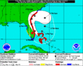 Image 21An example of a chart for Matthew showing its five-day forecast track (from Tropical cyclone preparedness)