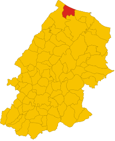 Localizarea Petacciato în Provincia Campobasso