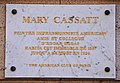 Memorial on the facade of 10 rue de Marignan