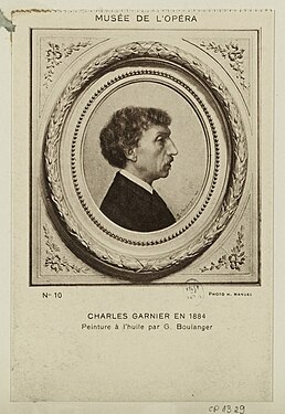 Charles Garnier par G. Boulanger en 1884.