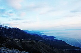 Mai: Abendstimmung über der Albanischen Riviera