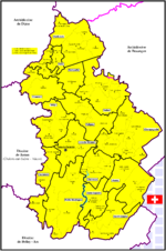 Mappa della diocesi