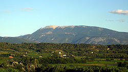 Lo Mont Ventor (fàcia Nòrd) vist dei Baroniás.