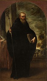 Benito de Nursia, fundador de la orden de los benedictinos y patrón de Europa