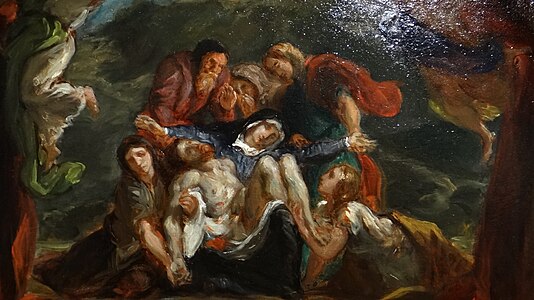 Pietà, vers 1842-1843, musée national Eugène-Delacroix.