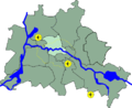 situo de la distrikto Mitte en Berlino