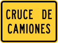 W11-10p Truck crossing (plate)