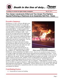 NIOSH fire fighter fatality publication