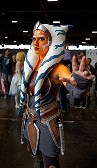 Cosplay van het personage Ahsoka