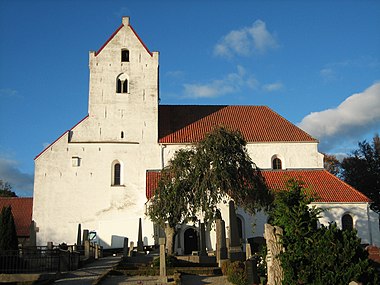 Kyrkans södra fasad 2009