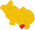 Collocatio finium Municipii Hesperiae in Provincia Frusinati.