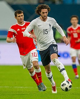 Rabiot (rechts) bij  Frankrijk