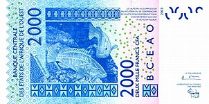 Banconota da 2000 XOF