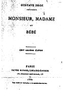 Monsieur, madame et bébé. Page titre de la 116e édition parue en 1882.