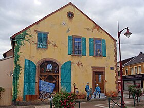 Peinture murale d'Éric Haven à L'Hôpital (Moselle).